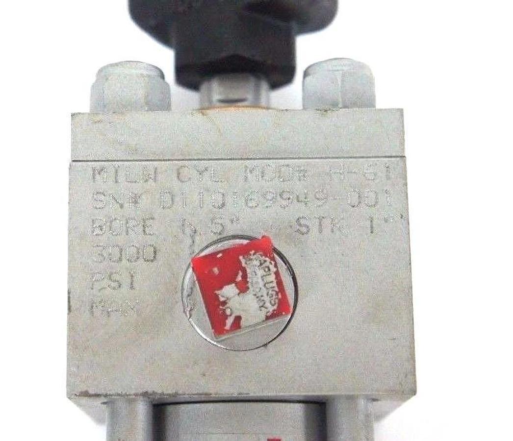 Used MILWAUKEE MODEL H-61 CYLINDER 1.5" BORE 1" STROKE 3000 PSI