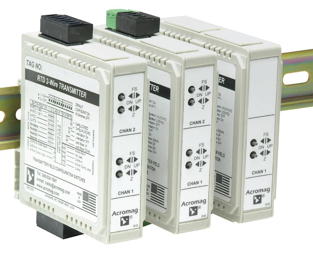 Used ACROMAG 656T-0600 600T DUAL TC/mV INPUT, TWO-WIRE TRANSMITTER 656T0600 NSMP