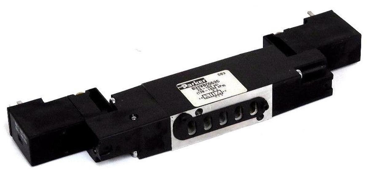 Used NEW PARKER B32VBC553C AIR CONTROL SOLENOID VALVE 150 PSI W/OUT HARDWARE SCREWS