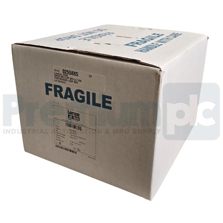 Used LENZE AC TECH M3450B / 13479357 MC3000 AC DRIVE VFD 5HP 400/480VAC 3PH NSFS