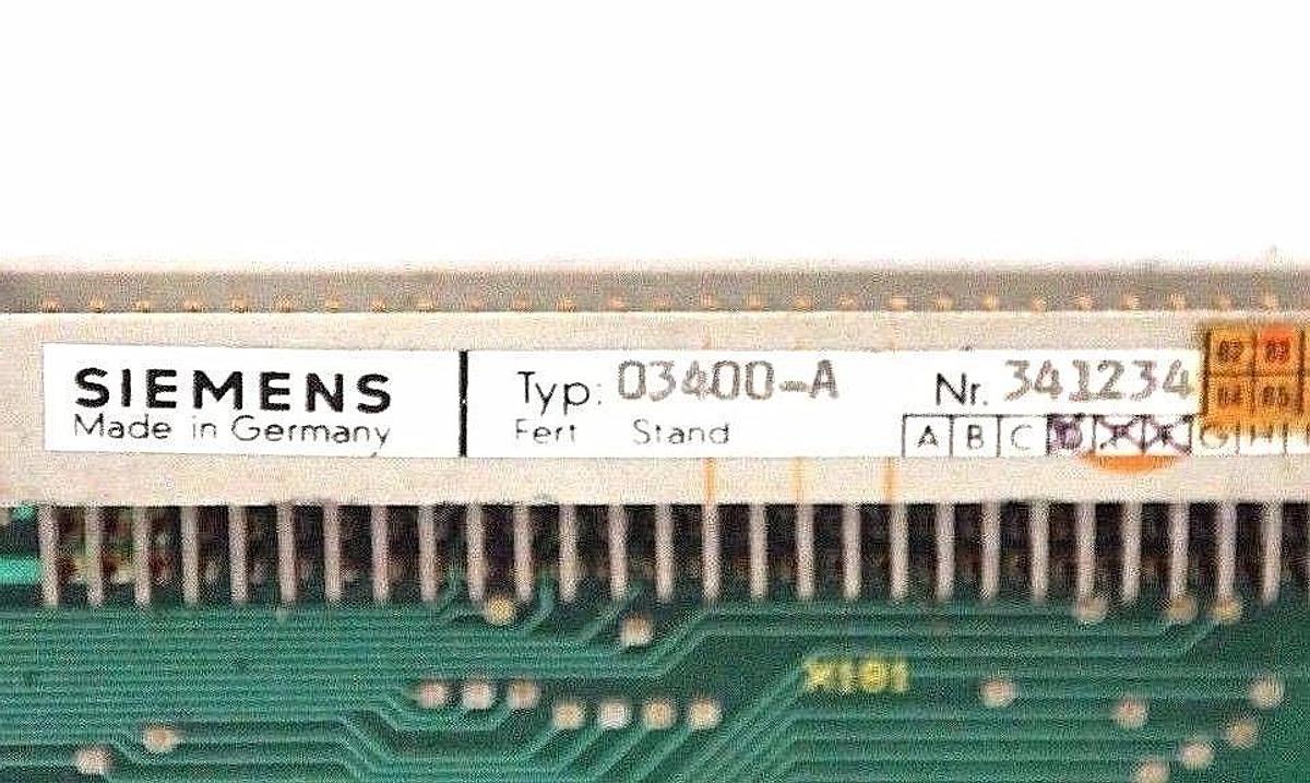 Used SIEMENS 03400-A PC MODULE BOARD NR. 341234 03400A