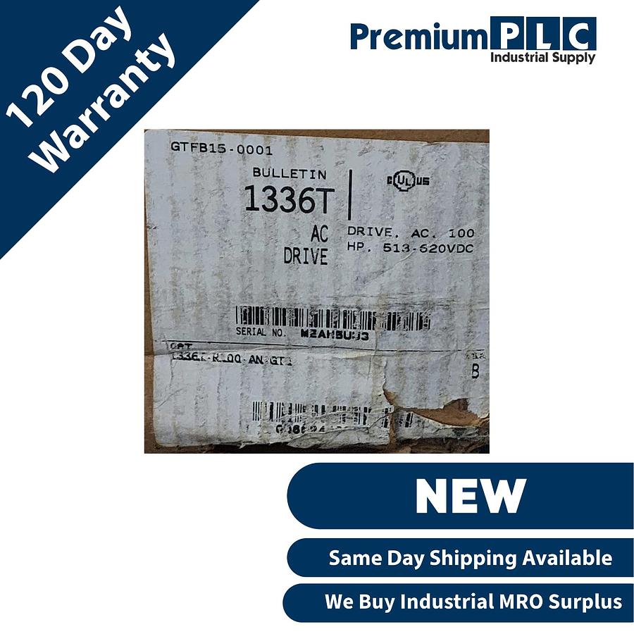 Used NEW ALLEN BRADLEY 1336T-R100-AN-GT0 /B 1336 FORCE 75kW/100HP AC INVERTER DRIVE