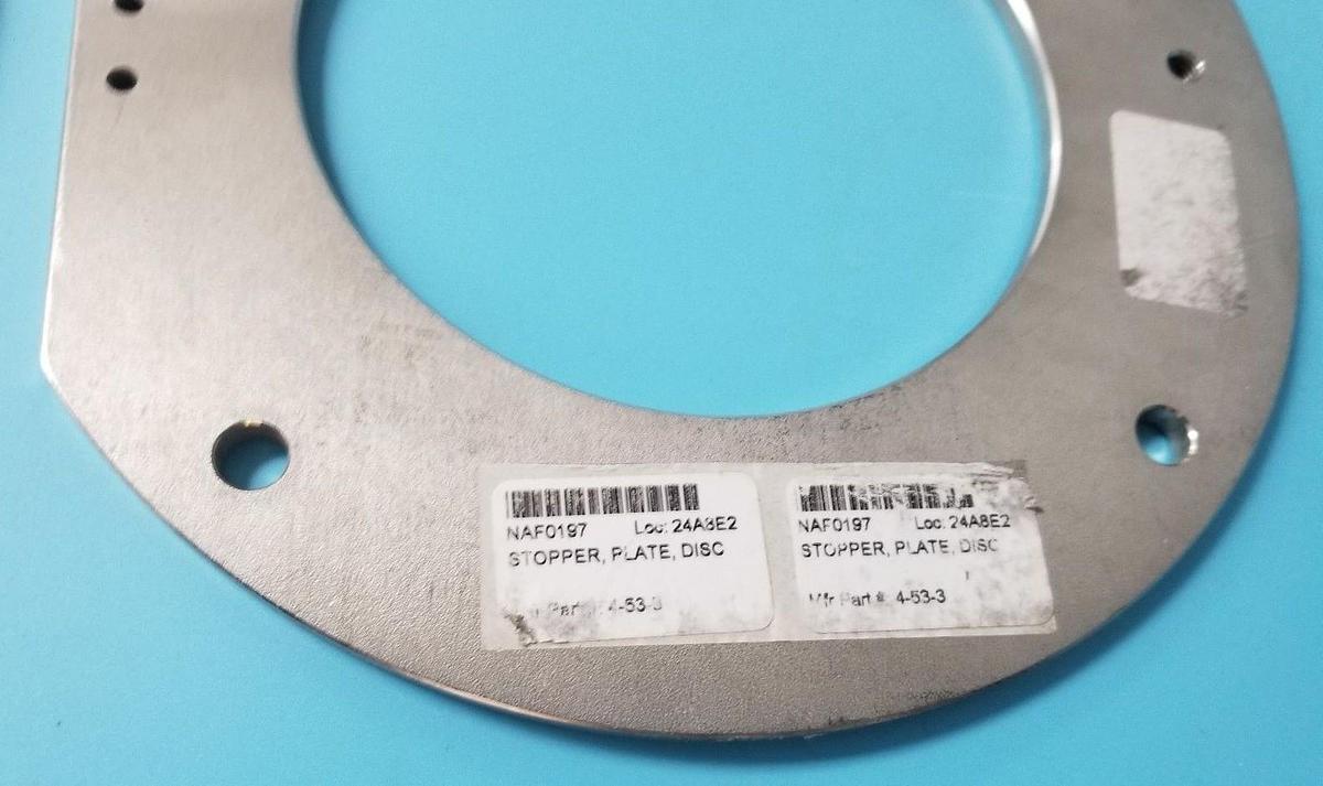 Used LOT OF 4 NEW GENERIC 4-53-3 STOPPER PLATE DISCS 4533
