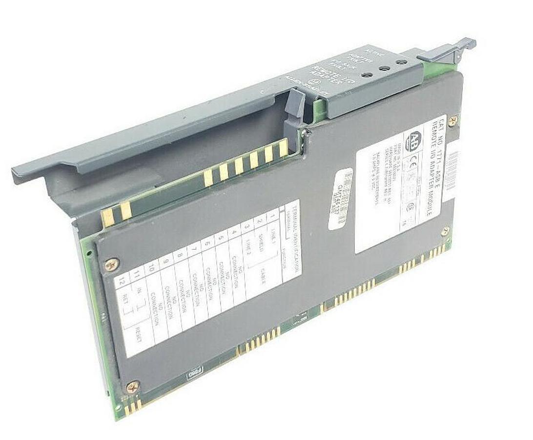 Used ALLEN BRADLEY 1771-ASB/E REMOTE I/O ADAPTER H/W REV: A01 SER. E F/W REV: H