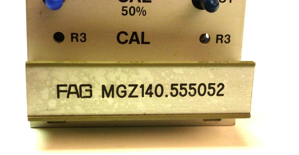 Used FAG MGZ140.555052 AMPLIFIER CARD MGZ 140 MGZ140555052