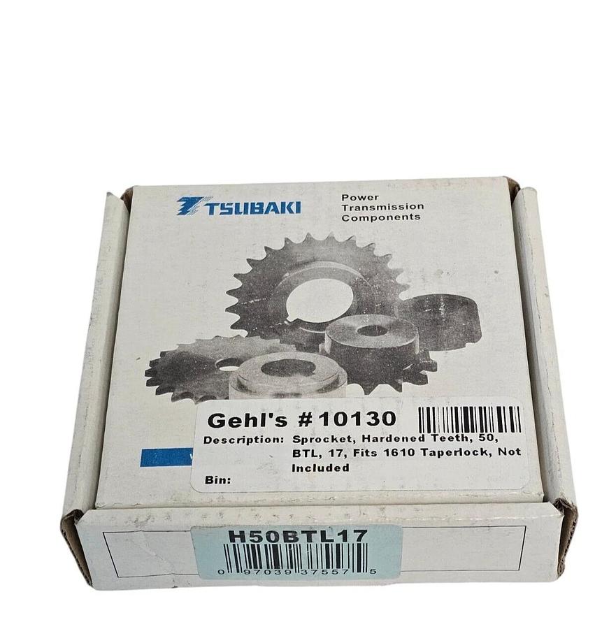 Used NIB US TSUBAKI H50BTL17 FINISHED BORE SPROCKET