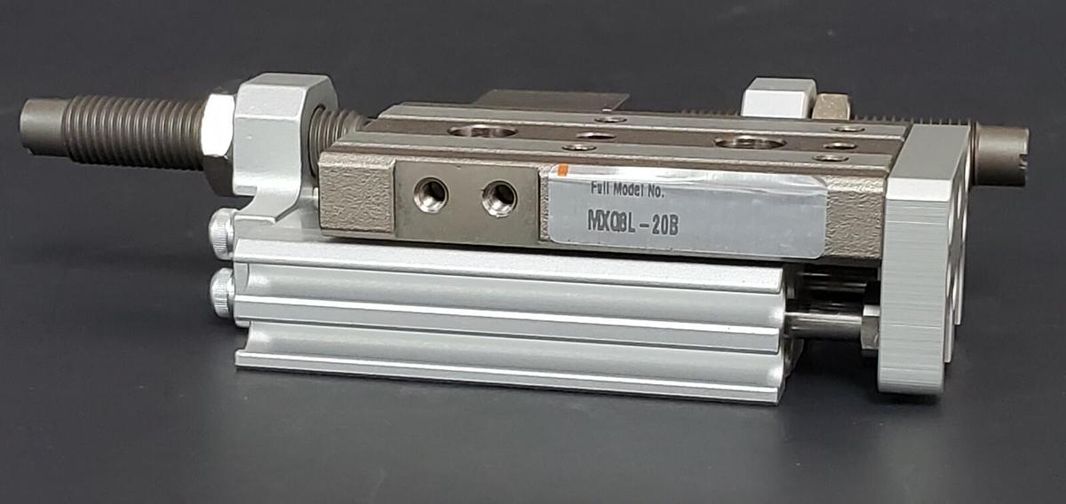Used NEW SMC MXQ8L-20B SERIES MXQ AIR SLIDE TABLE CYLINDER MXQ8L20B