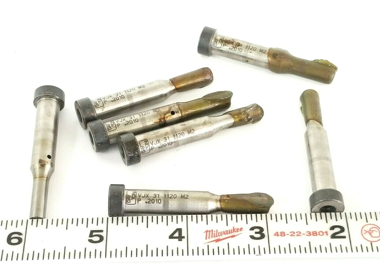 Used LOT OF 7 NEW DAYTON VJX-31-1120-M2 DIE PUNCHES P .2010 2'' IN. OAL VJX311120M2
