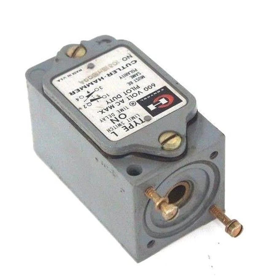 Used CUTLER-HAMMER 10316H1600A LIMIT SWITCH ONLY TYPE L, 600V