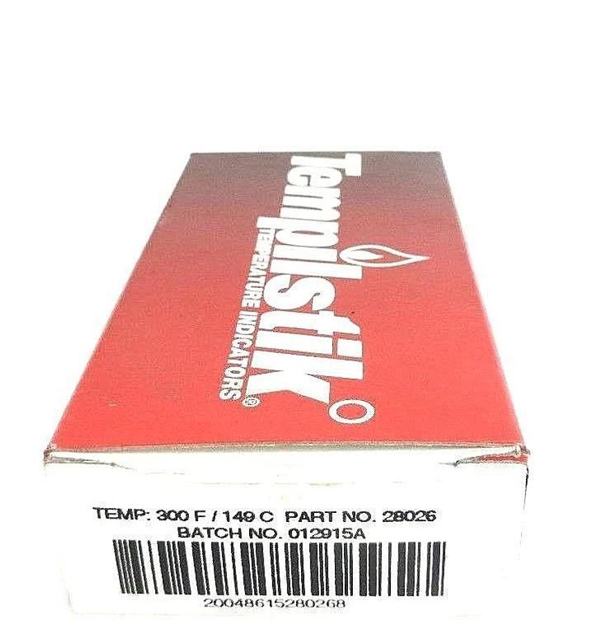Used BOX OF 10 TEMPIL INC. 28026 TEMPILSTIK TEMPERATURE INDICATORS 300°F / 149°C