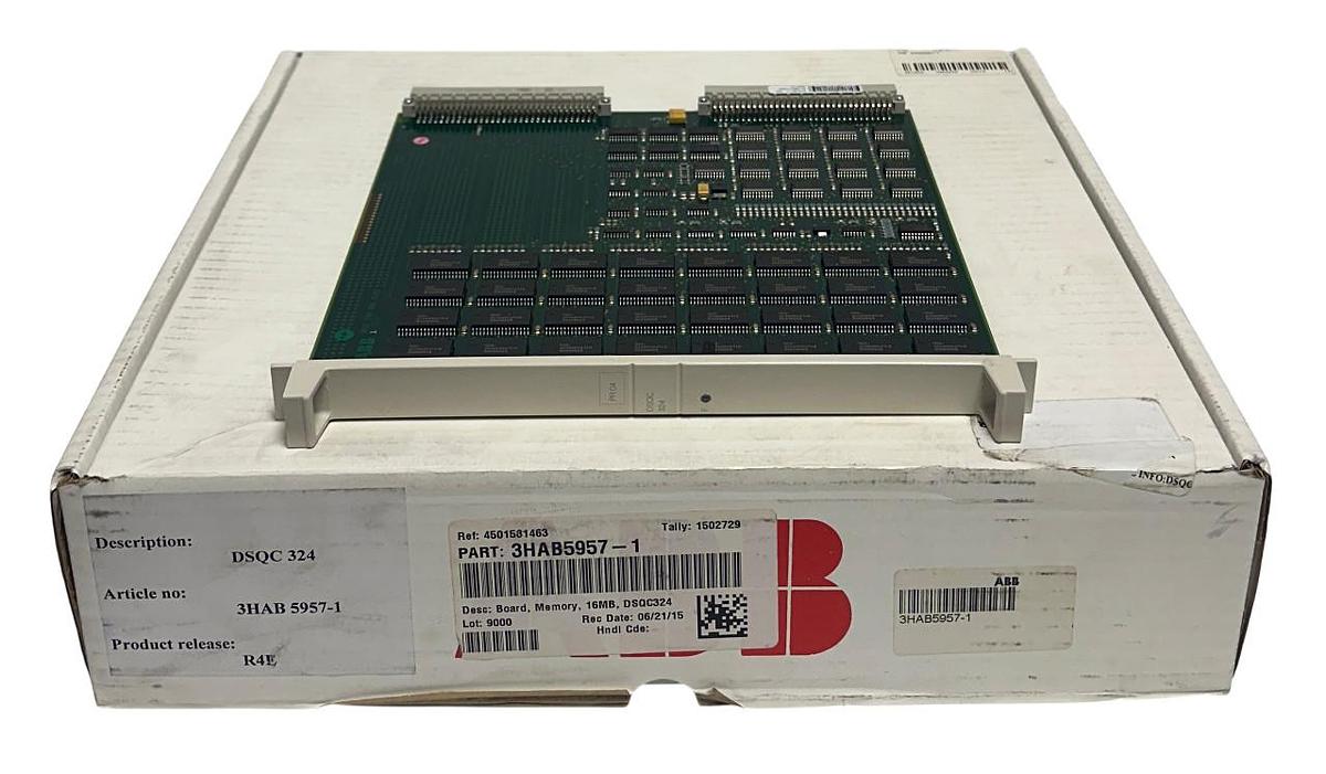 Refurbished ABB 3HAB5957-1 / DSQC 324 / 3BSC 980 006 R109 MEMORY MODULE 16MB REPAIRED
