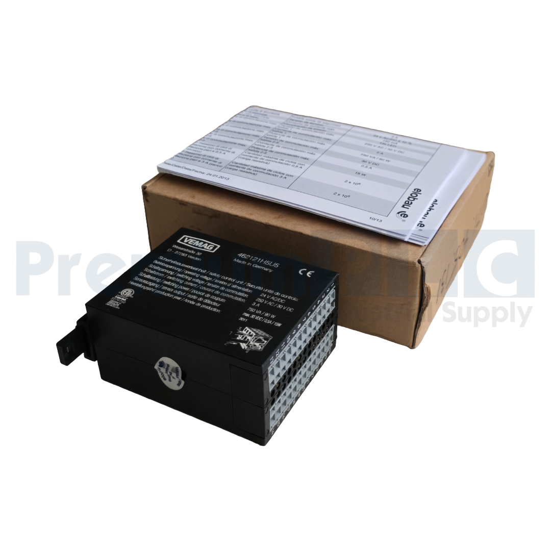 Used NEW VEMAG / ELOBAU 462121H5U5 / 46212 SAFETY CONTROL RELAY  24V AC/DC NSMP
