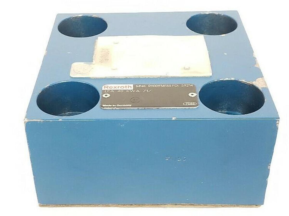 Used REXROTH R900938133 LFA40KWA-71/ HYDRAULIC CARTRIDGE LOGIC VALVE LFA40KWA71