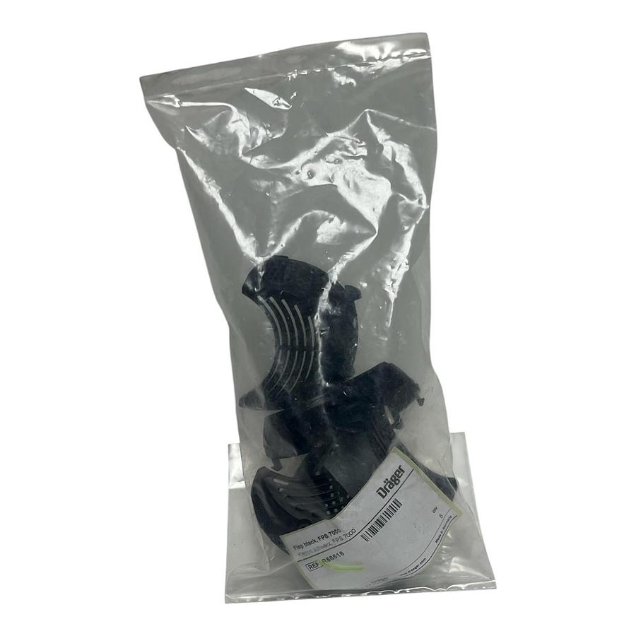 Used Lot of 5 Dräger R56518 Flap Black for FPS 7000 Mask - New Surplus Factor Sealed