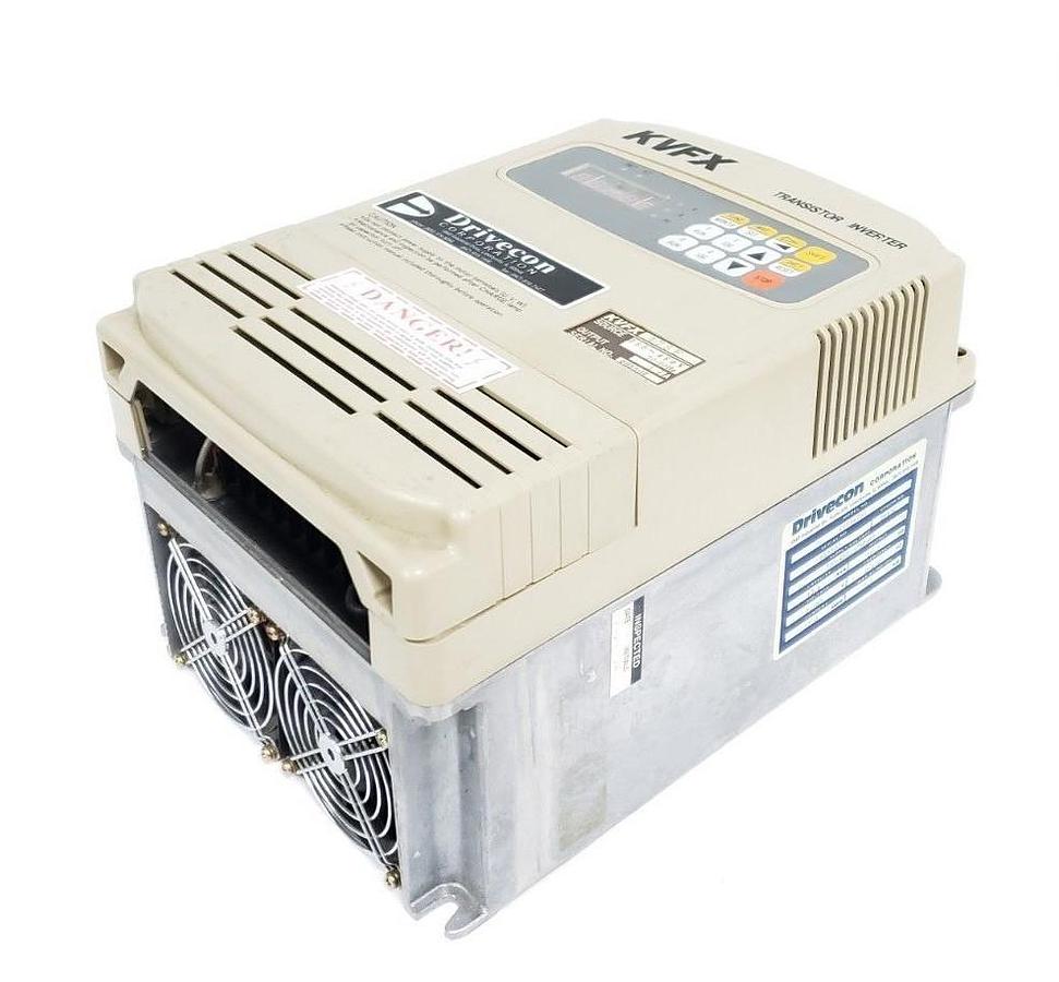 Used DRIVECON KVFX-475-E TRANSISTOR INVERTER KVFX475E *MISSING WIRING INSERT*