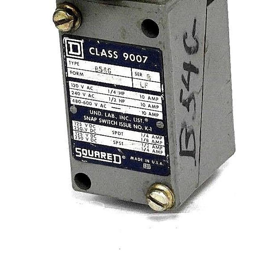 Used SQUARE D 9007-B54G SER. B LIMIT SWITCH 9007B54G
