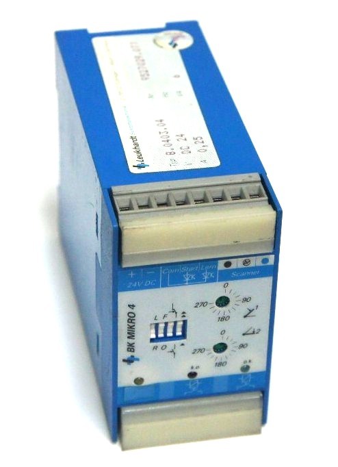Used LEUKHARDT 8.0403.04 BK MIKRO 4 TIME DELAY RELAY 9527029.077