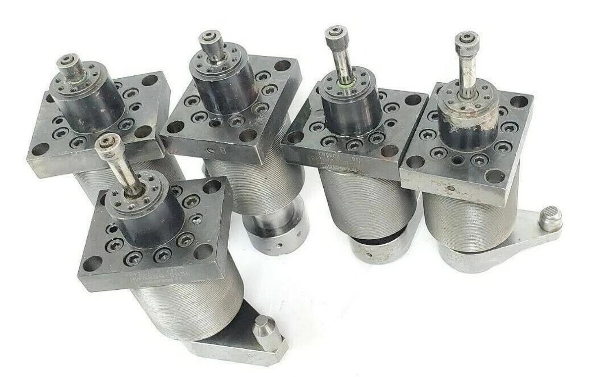 Used LOT OF 5 ROEMHELD 1896-608VMH36 SWING CLAMP CYLINDER ASSEMBLIES 1896608VMH36