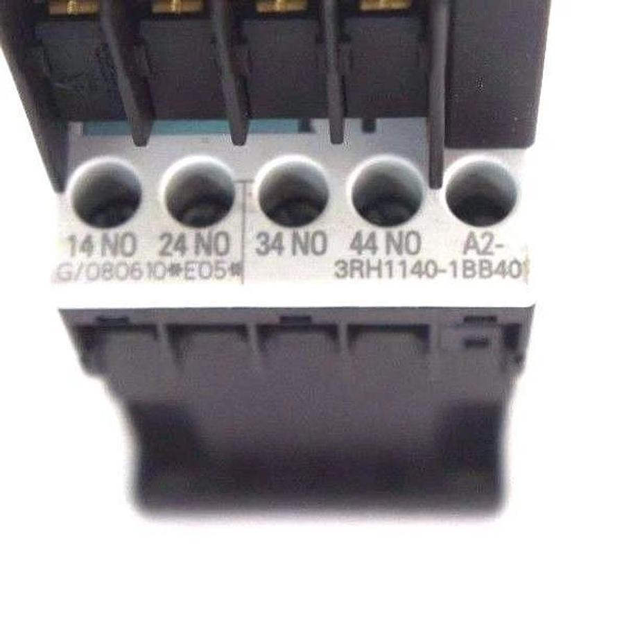 Used SIEMENS 3RH1140-1BB40 CONTACTOR W/3RH1911-1GA40 AND W/ 3RT1916-1EH00