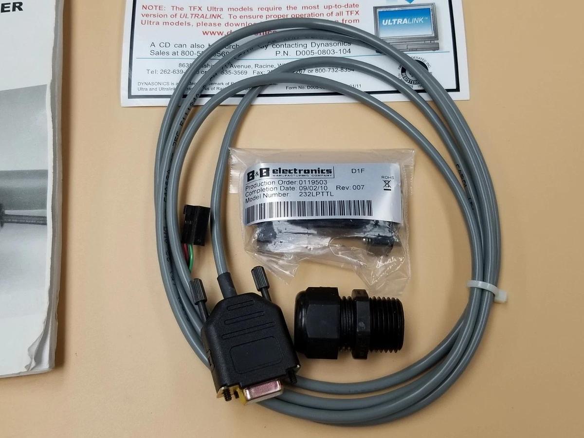Used DYNASONICS MODEL TFXL FLOW METER BOARD & READOUT KIT 3809 0110 D020-1045-XXX
