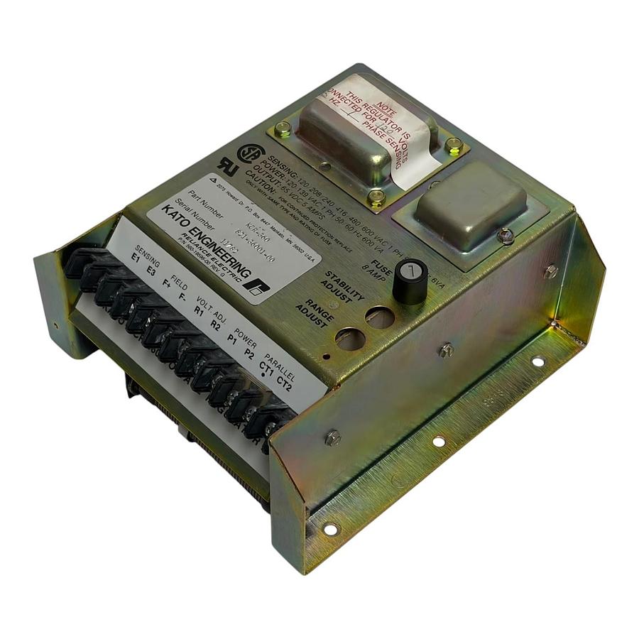 Used Kato Engineering KCR-360 Voltage Regulator 821-36001-00 Reliance Electric AVR
