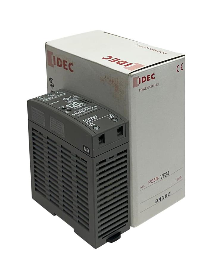 Used IDEC PS5R-VF24 / PS5RVF24 POWER SUPPLY 120W 24VDC OUTPUT 100-240VAC INPUT NSMP