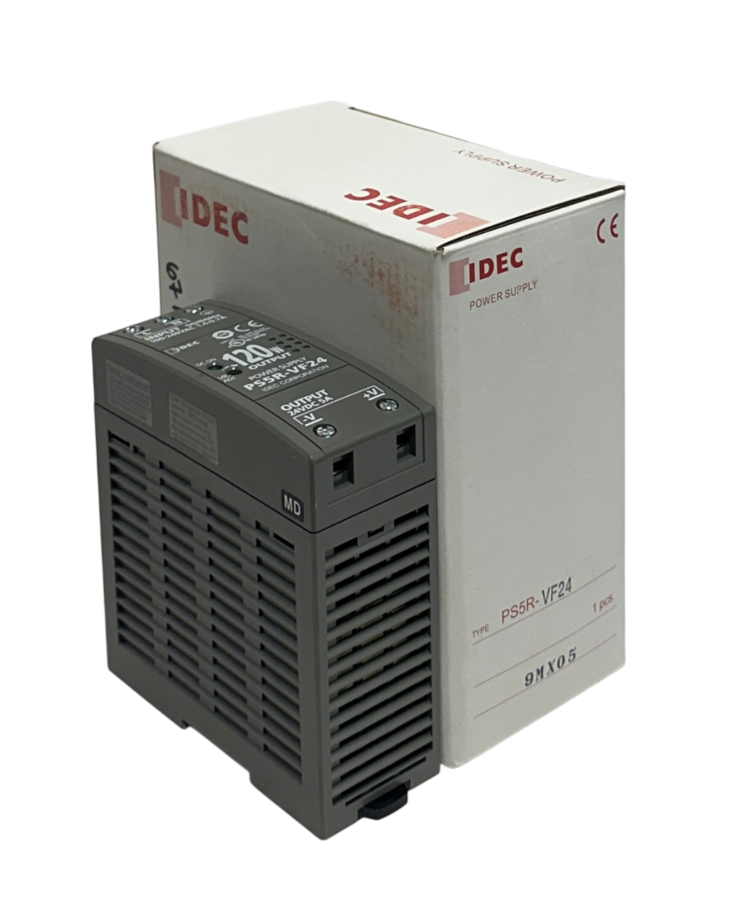 Used IDEC PS5R-VF24 / PS5RVF24 POWER SUPPLY 120W 24VDC OUTPUT 100-240VAC INPUT NSMP