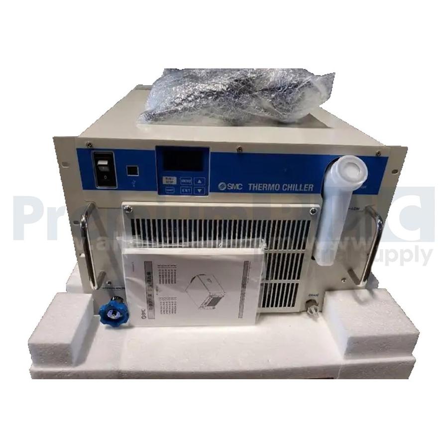 Used SMC HRR012-AN-20-MU HRR THERMO CHILLER, RACK MOUNT, AIR COOLED 200/230VAC NSMP