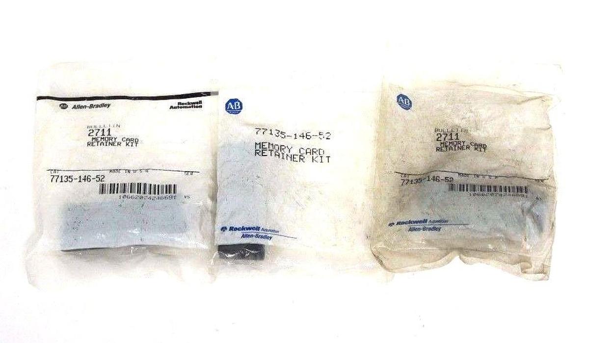 Used LOT OF 3 NEW ALLEN BRADLEY 77135-146-52 MEMORY CARD RETAINER KITS 7713514652