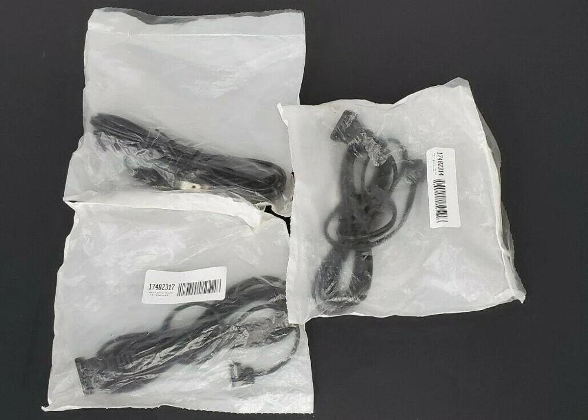 Used LOT OF 3 NEW DAYTON HP50-72P FAN CORD W/90DEG WALL PLUGS 72IN 7AMP 125VAC