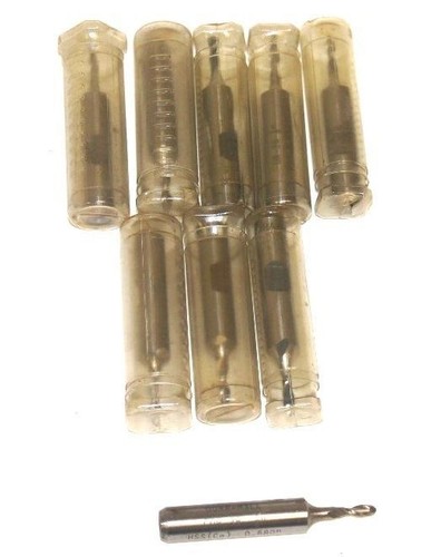LOT OF 9 NEW DURAMILL CDR-28 1/8" END MILLS HSS (CO) 0.682"