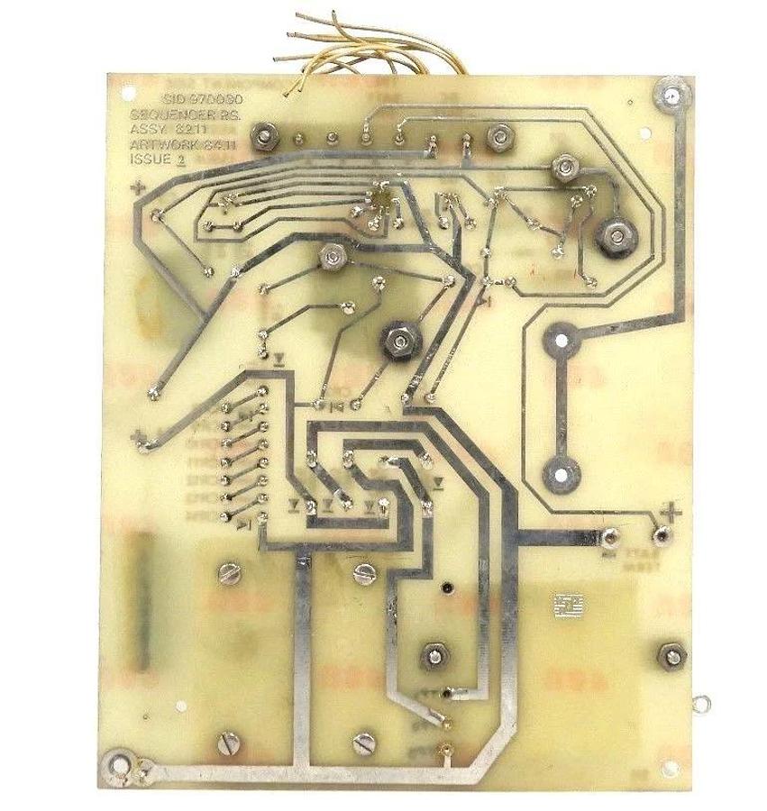 Used SID 970030 SEQUENCER P.S. ASSY. 82.11 ARTWORK 84.11 ISSUE 2 BOARD