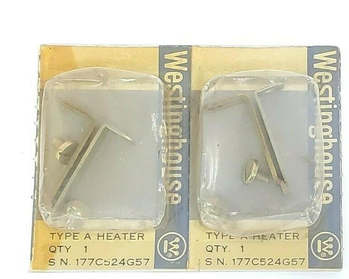 Used LOT OF 2 NEW WESTINGHOUSE FH57 HEATER ELEMENTS TYPE A