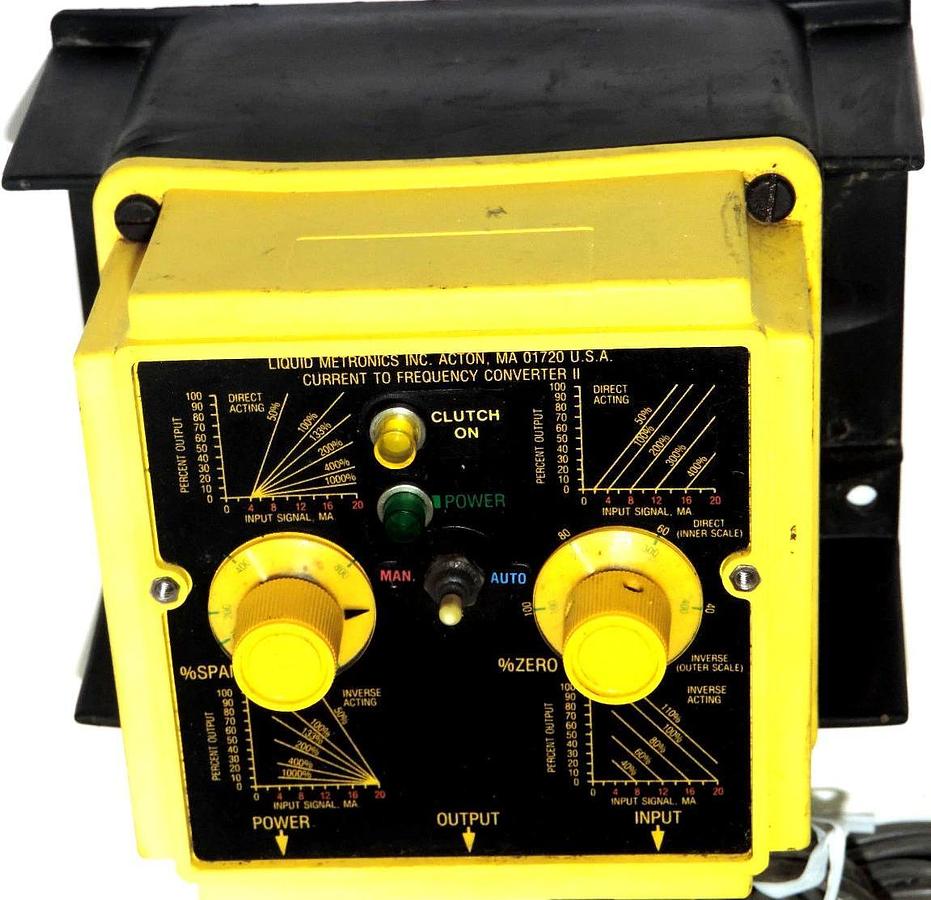 Used LMI LIQUID METRONICS 28749-11 CURRENT TO FREQUENCY CONVERTER II, 2874911