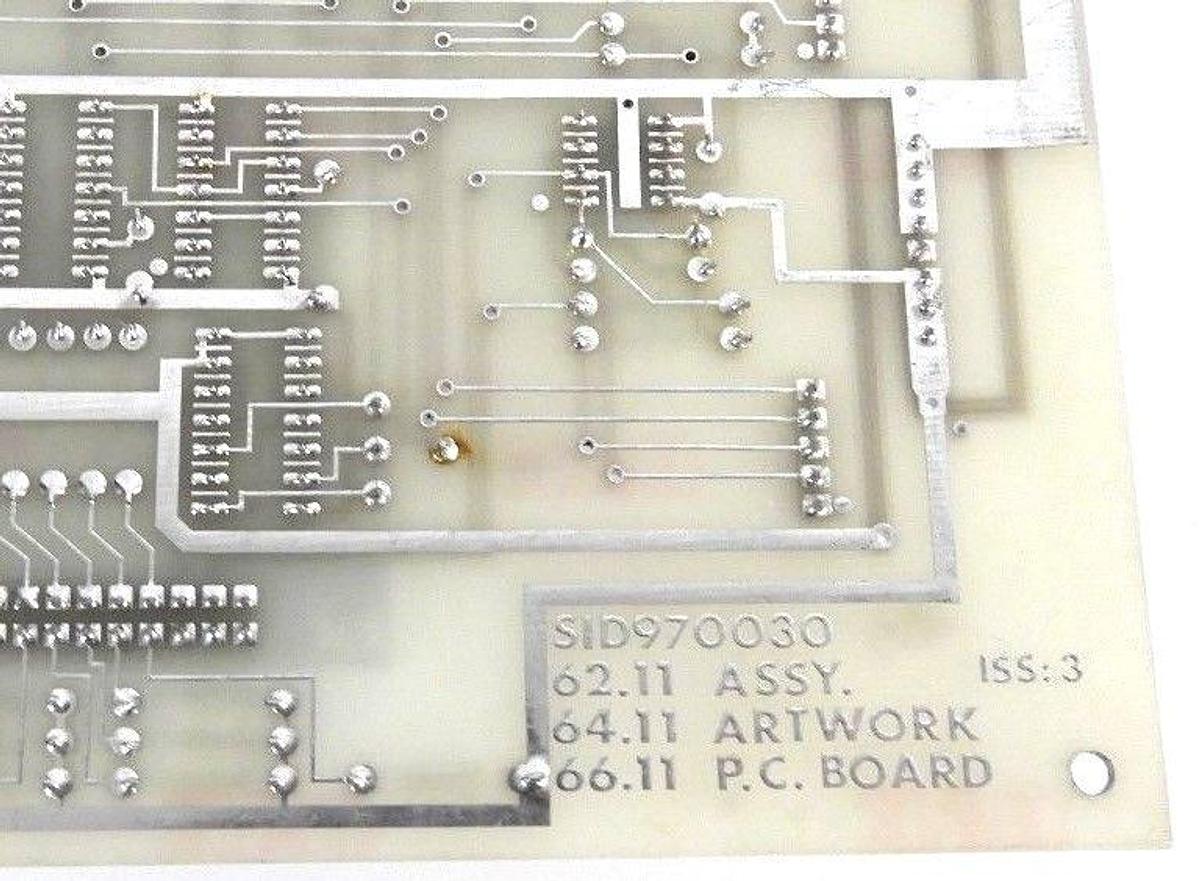 Used REPAIRED INK JET SID970030 PRINT SEQUENCER 62.11 P.C.B. ASSY