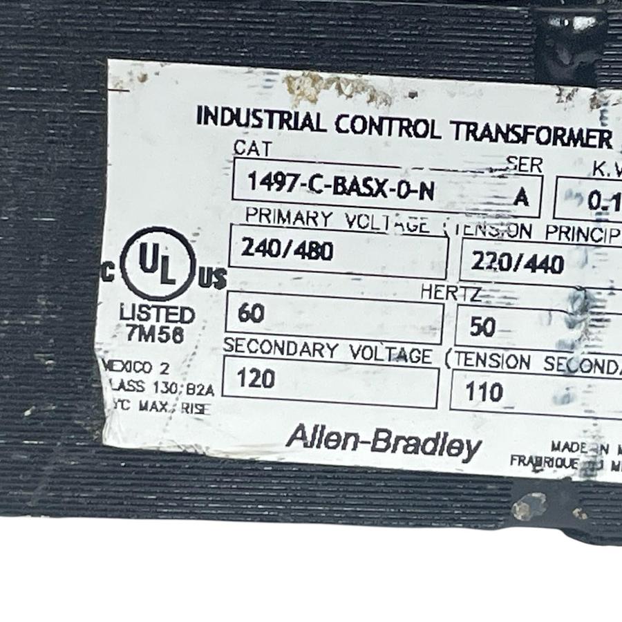 Used Allen-Bradley 1497-C-BASX-D-N Ser. A Control Circuit Transformer | Tested Spare