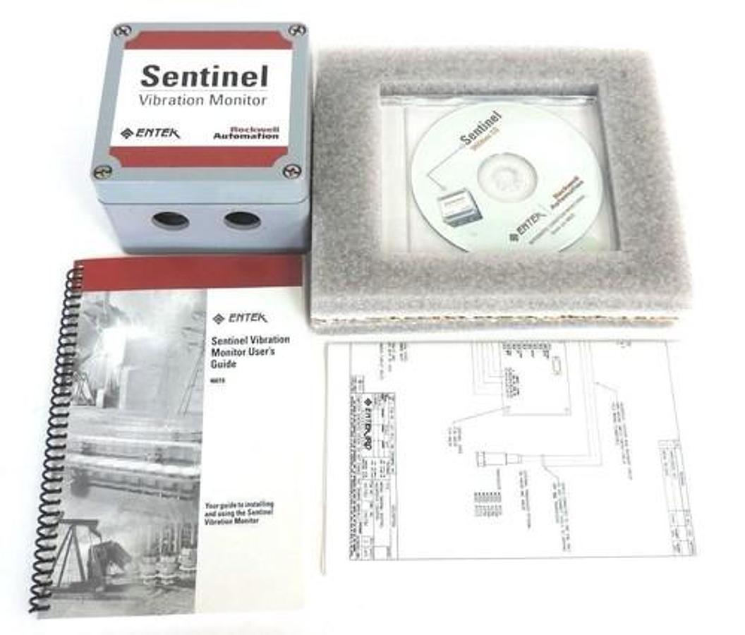 Used NIB ROCKWELL AUTOMATION 45778 REV. B01 SENTINEL VIBRATION MONITOR 120/240 VAC