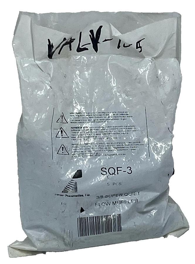 New - 5 pieces: Arrow Pneumatic 3/8" Super Quiet Flow Mufflers SQF-3