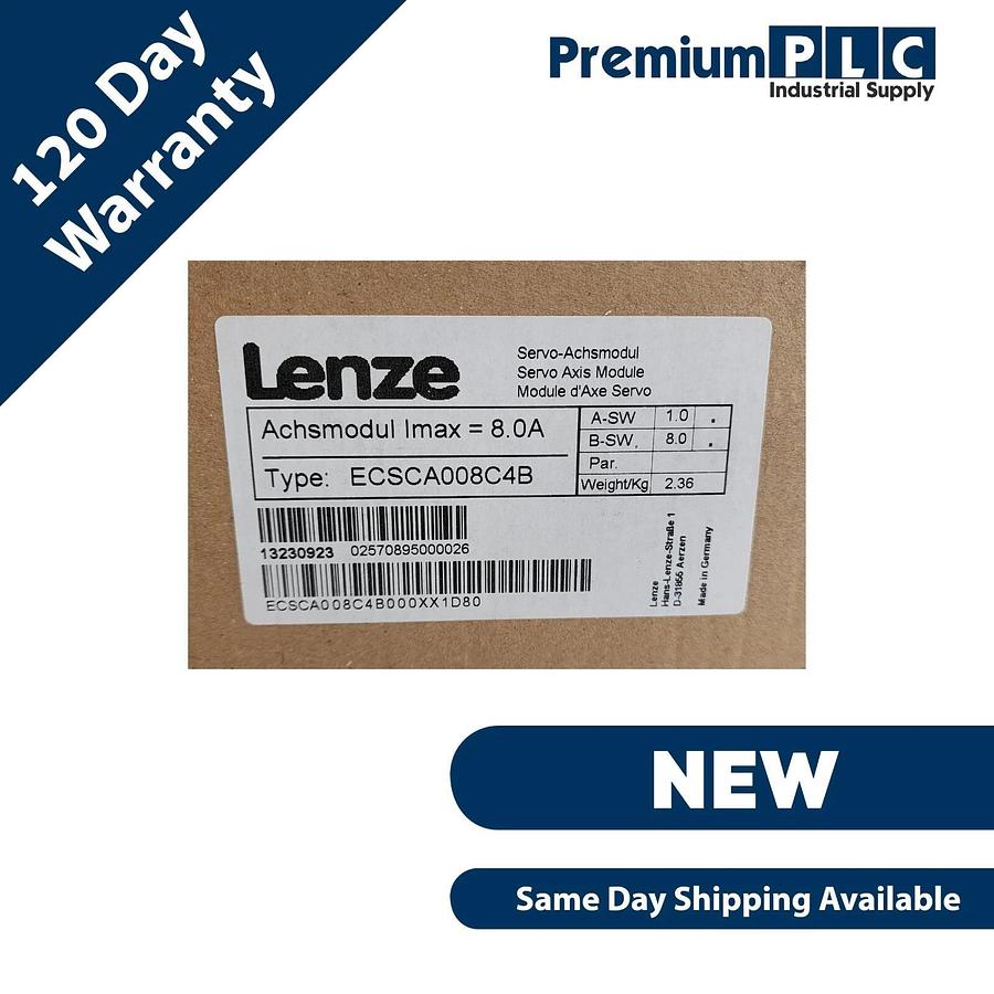 Used NEW LENZE ECSCA008C4B ECS SERVO AXIS MODULE 8.0A ECSCA008C4B000XX1D80
