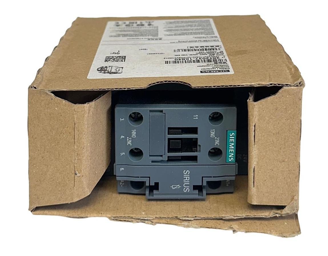 Used SIEMENS 3RT2037-1KB40 / 3RT20371KB40 SIRIUS CONTACTOR 24VDC COIL 65A 30kW NSMP