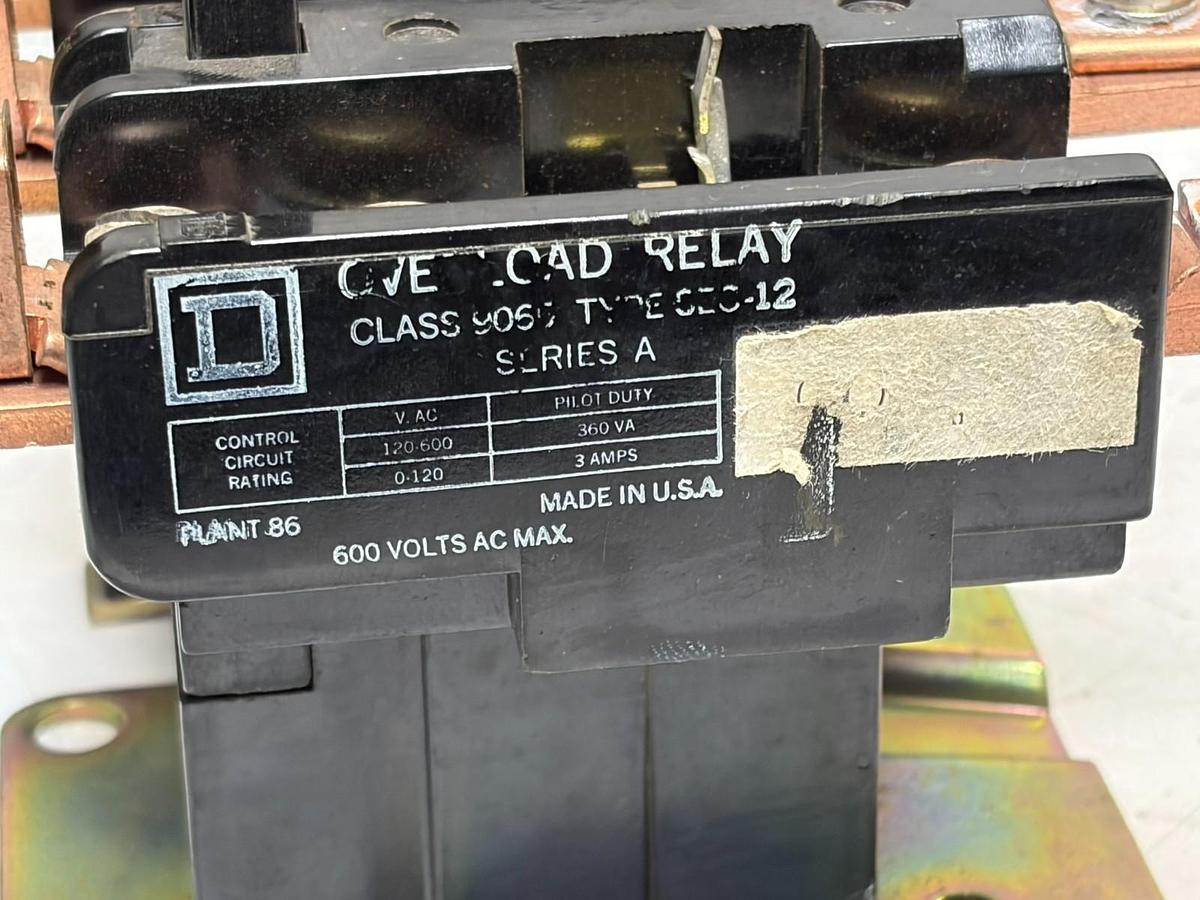 Used Square D 8702SFO1V02S NEMA Size 4 Reversing Contactor Assy. 110/120V Coil USPI