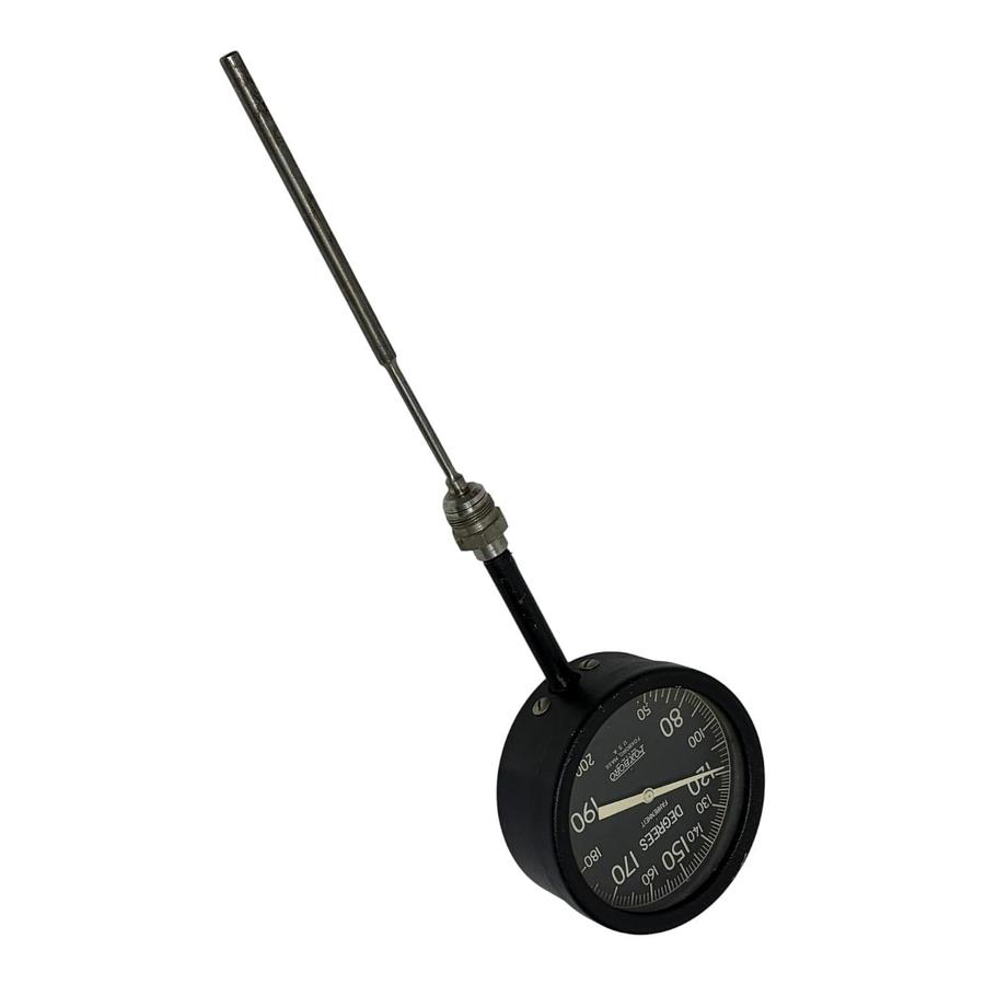 Used Foxboro Vintage Industrial Mechanical Dial Thermometer 50-200°F
