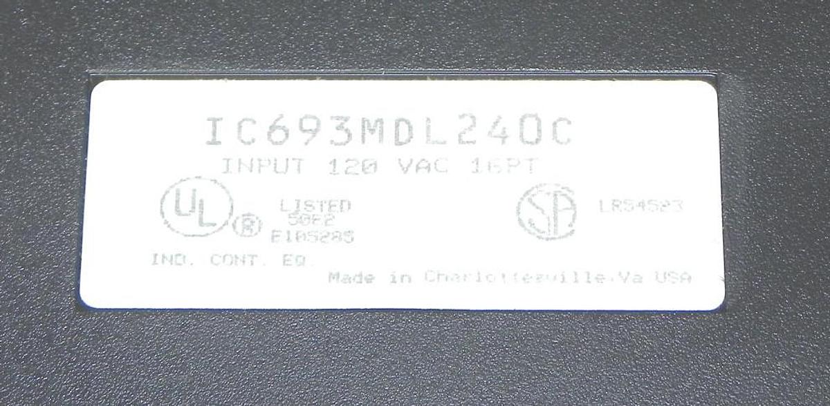 Used GENERAL ELECTRIC IC693CHS392D BASE 10-SLOT EXPANSION WITH I/O CARDS