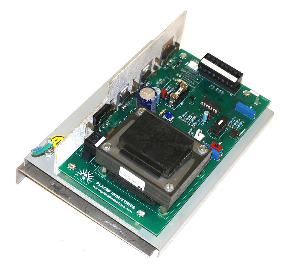 Used PLACID INDUSTRIES PS-24 POWER SUPPLY MODULE 50/60HZ, 100VAC, 24VDC, PS24