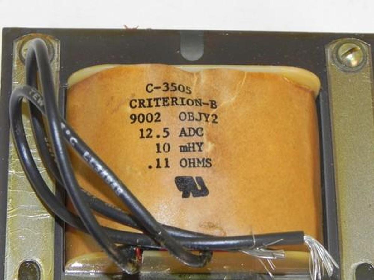 Used CRITERION-B C-3505 TRANSFORMER 9002 OBJY2