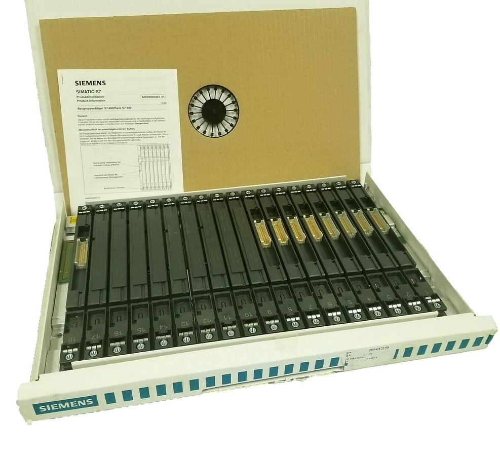 Used SIEMENS 6ES7403-1TA01-0AA0 SIMATIC S7-400 RACK ER1 18-SLOTS 6ES74031TA010AA0 NIB