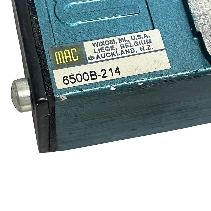 Used MAC Valves 6500B-214 Air Solenoid Valve Base Manifold 6500 Series NEW SURPLUS