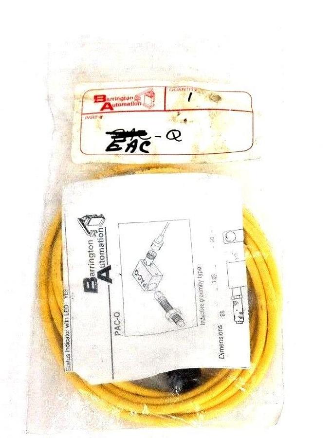 Used NEW BARRINGTON AUTOMATION EAC-Q CABLE ASSEMBLY 4PIN FEMALE 6FT