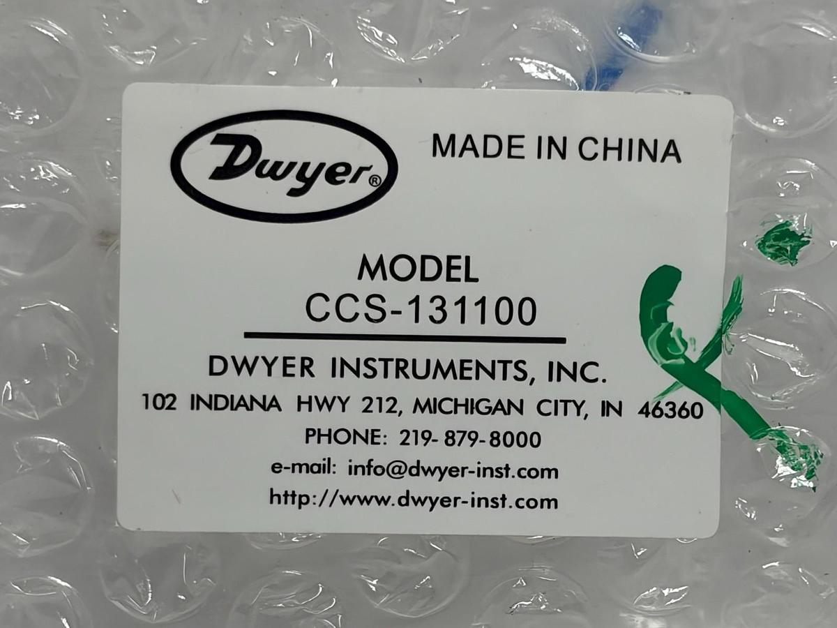 Used Dwyer CCS-131100 Solid Core AC Current Switch Adjustable 1-200A New Surplus