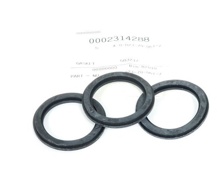 Used LOT OF 3 NEW KRONES 0-023-70-061-7 GASKETS 583237 0023700617